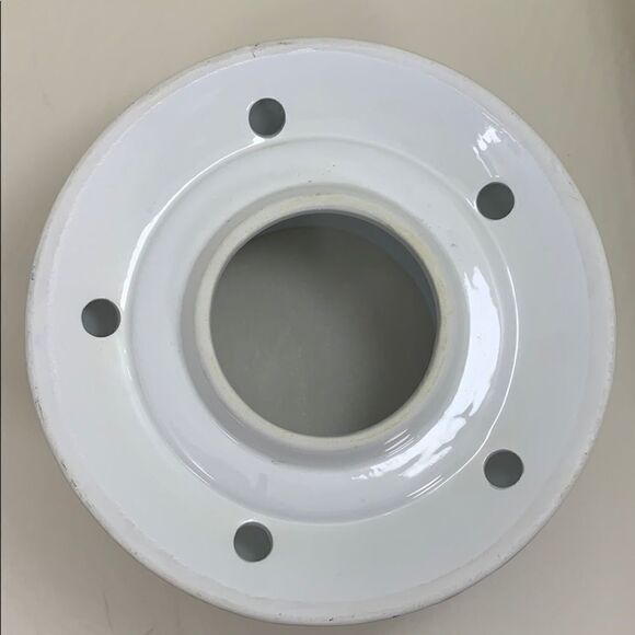 Set Of 2 Glass Candle Toppers Pink Green With Scroll Leaf Design Home Decoration - Picture 9 of 9